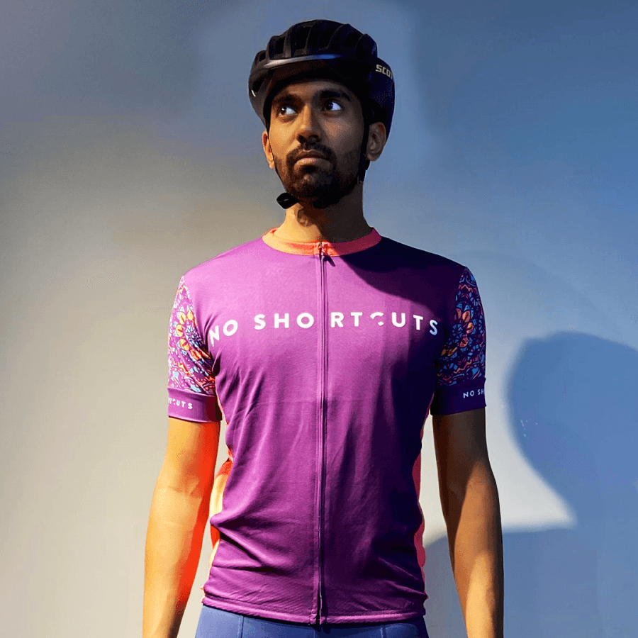 Cycling jersey purple hotsell